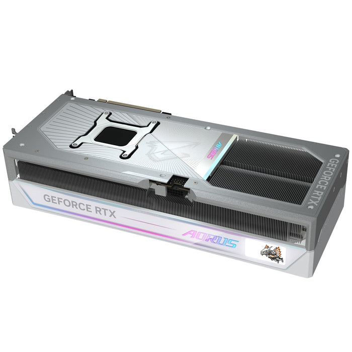 Gigabyte NVIDIA GeForce RTX 5090 AORUS MASTER ICE 32G Graphics Card, 32GB GDDR7, 21760 CUDA Cores, 2655 MHz Core Clock, Triple Fan, White, RGB, 3x DisplayPorts / 1x HDMI Port-Graphics Cards-Gigante Computers