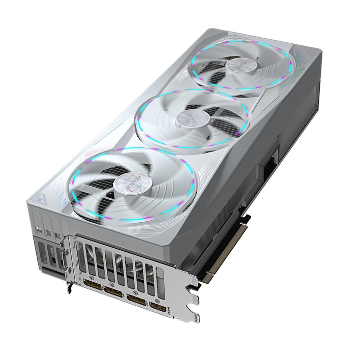 Gigabyte NVIDIA GeForce RTX 5090 AORUS MASTER ICE 32G Graphics Card, 32GB GDDR7, 21760 CUDA Cores, 2655 MHz Core Clock, Triple Fan, White, RGB, 3x DisplayPorts / 1x HDMI Port-Graphics Cards-Gigante Computers