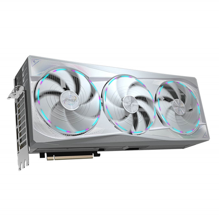 Gigabyte NVIDIA GeForce RTX 5090 AORUS MASTER ICE 32G Graphics Card, 32GB GDDR7, 21760 CUDA Cores, 2655 MHz Core Clock, Triple Fan, White, RGB, 3x DisplayPorts / 1x HDMI Port-Graphics Cards-Gigante Computers