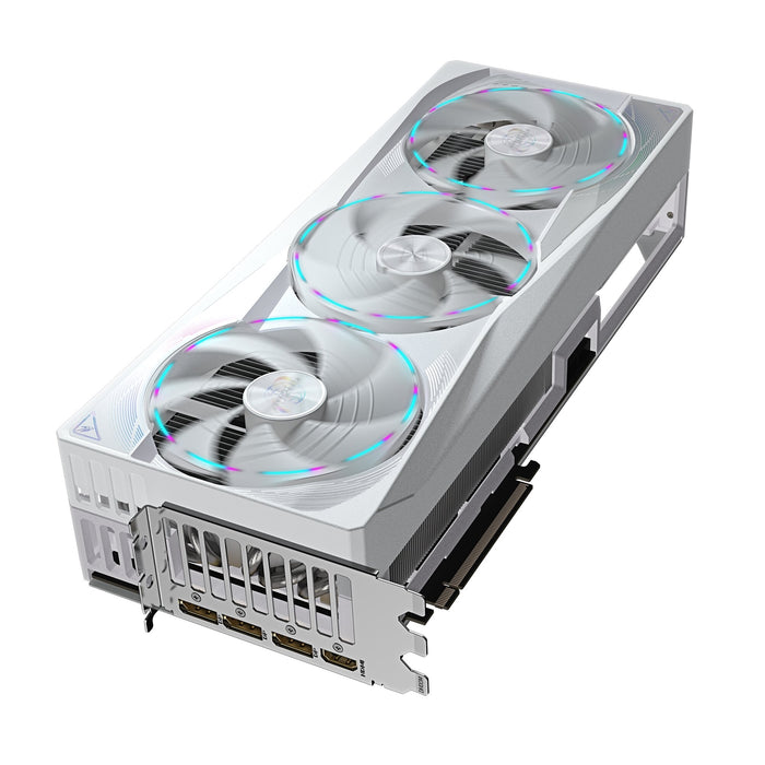 Gigabyte NVIDIA GeForce RTX 5090 AORUS STEALTH ICE 32G Graphics Card, 32GB GDDR7, 21760 CUDA Cores, 2655 MHz Core Clock, Triple Fan, White, RGB, 3x DisplayPorts / 1x HDMI Port-Graphics Cards-Gigante Computers