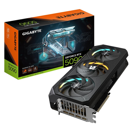 Gigabyte NVIDIA GeForce RTX 5090 GAMING OC 32G Graphics Card, 32GB GDDR7, 21760 CUDA Cores, 2550 MHz Core Clock, Triple Fan, RGB, 3x DisplayPorts / 1x HDMI Port-Graphics Cards-Gigante Computers