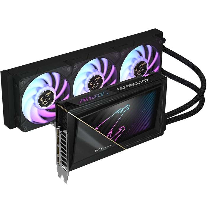 Gigabyte NVIDIA GeForce RTX 5090 XTREME WATERFORCE 32G Graphics Card, 32GB GDDR7, 21760 CUDA Cores, 2655 MHz Core Clock, Watercooled, RGB, 3x DisplayPorts / 1x HDMI Port-Graphics Cards-Gigante Computers