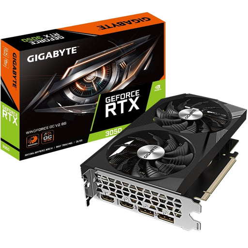 Gigabyte Nvidia GeForce RTX 3050 WINDFORCE OC 8GB V2 Dual Fan Graphics Card-Graphics Cards-Gigante Computers