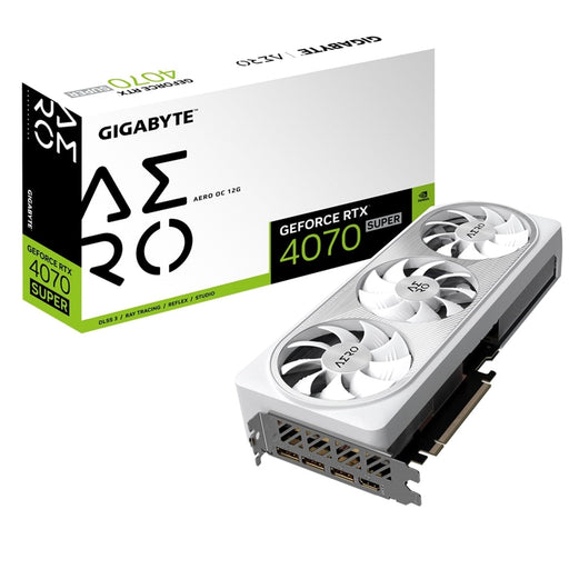 Gigabyte Nvidia GeForce RTX 4070 SUPER AERO OC 12GB Graphics Card-Graphics Cards-Gigante Computers