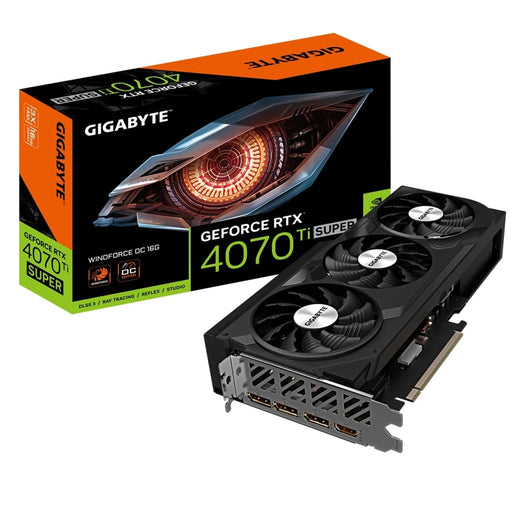 Gigabyte Nvidia GeForce RTX 4070 Ti SUPER WINDFORCE OC 12GB Graphics Card-Graphics Cards-Gigante Computers