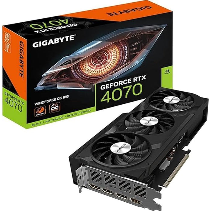 Gigabyte Nvidia GeForce RTX 4070 WINDFORCE OC 12GB Graphics Card-Graphics Cards-Gigante Computers