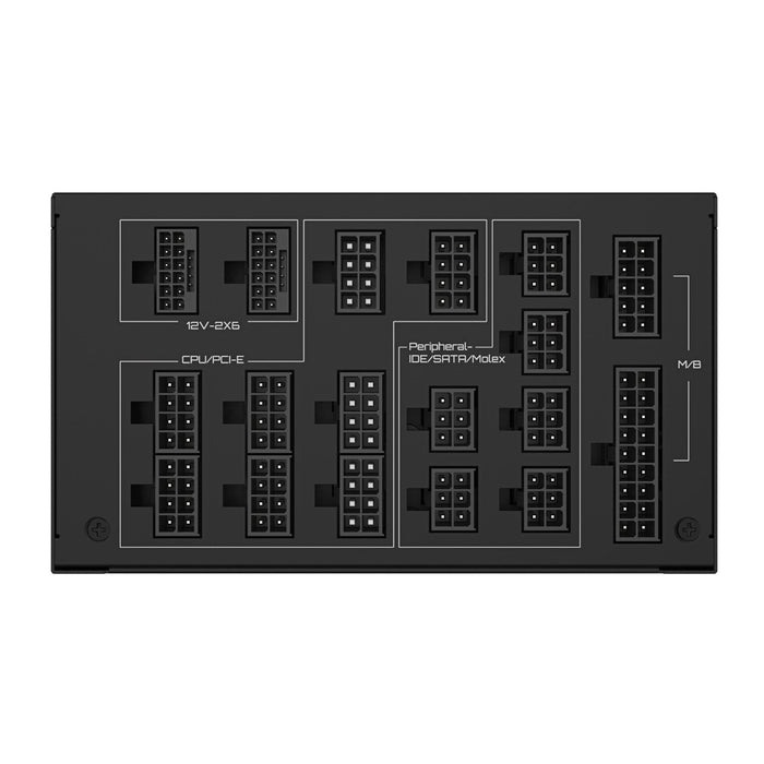 Gigabyte UD1600PM PG5 AI TOP 1600W Fully Modular Power Supply, 80 PLUS Platinum, ATX 3.1, PCIe 5.0, 12V-2x6 GPU Support, 140mm Cooling Fan, Black-Power Supplies-Gigante Computers