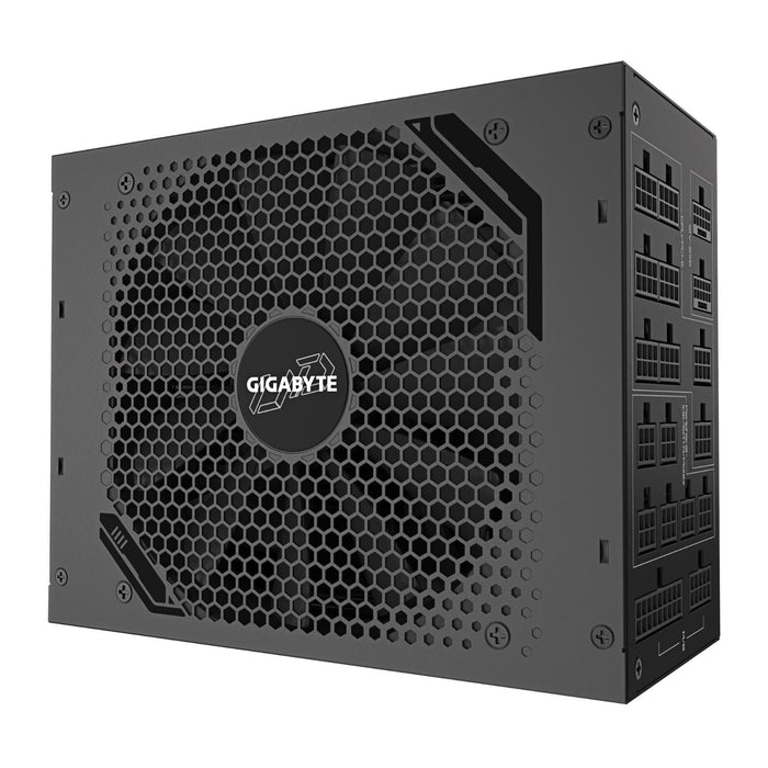 Gigabyte UD1600PM PG5 AI TOP 1600W Fully Modular Power Supply, 80 PLUS Platinum, ATX 3.1, PCIe 5.0, 12V-2x6 GPU Support, 140mm Cooling Fan, Black-Power Supplies-Gigante Computers