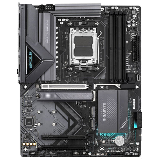 Gigabyte X870 AORUS ELITE WIFI7 AMD AM5 Socket Motherboard, ATX, 4x DDR5 Slots, 3x M.2 Sockets, 3x USB-C Port, Fitted I/O Shield, 2.5GbE LAN, Wi-Fi 7, 2x HDMI Port / 2x USB-C (USB4)-Motherboards-Gigante Computers