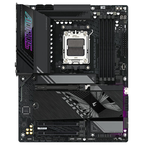 Gigabyte X870E AORUS ELITE WIFI7 AMD AM5 Socket Motherboard, ATX, 4x DDR5 Slots, 4x M.2 Sockets, 3x USB-C Port, Fitted I/O Shield, 2.5GbE LAN, Wi-Fi 7, 1x HDMI Port / 2x USB-C (USB4)-Motherboards-Gigante Computers