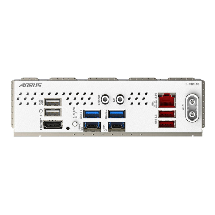 Gigabyte X870I AORUS PRO ICE AMD AM5 Socket Motherboard, Mini-ITX, 2x DDR5 Slots, 2x M.2 Sockets, 3x USB-C Port, Fitted I/O Shield, 2.5GbE LAN, Wi-Fi 7, 1x HDMI Port / 1x USB-C (USB4)-Motherboards-Gigante Computers