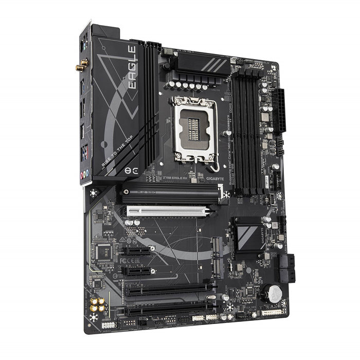 Gigabyte Z790 EAGLE AX Intel 1700 Socket Motherboard, ATX, 4x DDR5 Slots, 3x M.2 Sockets, 1x USB-C Port, Fitted I/O Shield, Wi-Fi 6E, 1x Display Port 1.2 / 1x HDMI Port - Open Boxed-Motherboards-Gigante Computers