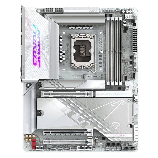 Gigabyte Z890 AORUS PRO ICE Intel 1851 Socket Motherboard, ATX, 4x DDR5 Slots, 5x M.2 Sockets, Fitted I/O Shield, 5GbE LAN, Wi-Fi 7, 2x USB-C (USB4)-Motherboards-Gigante Computers