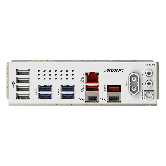 Gigabyte Z890 AORUS PRO ICE Intel 1851 Socket Motherboard, ATX, 4x DDR5 Slots, 5x M.2 Sockets, Fitted I/O Shield, 5GbE LAN, Wi-Fi 7, 2x USB-C (USB4)-Motherboards-Gigante Computers