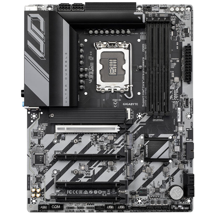 Gigabyte Z890 UD WIFI6E Ultra Durable Intel 1851 Socket Motherboard, ATX, 4x DDR5 Slots, 3x M.2 Sockets, 2x USB-C Port, 2.5GbE LAN, 1x DisplayPort / 1x USB-C (USB4)-Motherboards-Gigante Computers