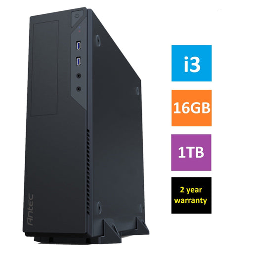 Gigante Intel Core i3 16GB 1TB SSD Wi-Fi Windows 11 SFF Desktop Computer-Prebuilt Systems-Gigante Computers