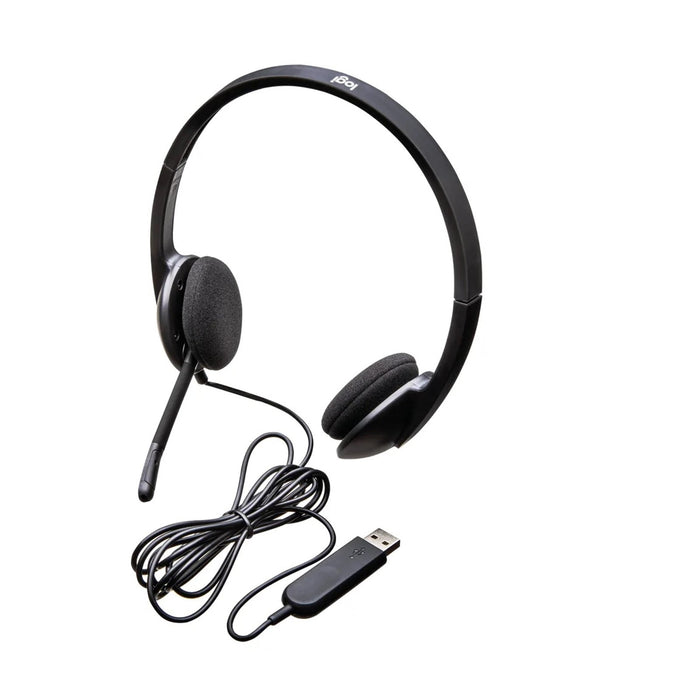 H340 Stereo Headset USB Plug-and-Play with Noise-Cancelling Mic-Speakers-Gigante Computers