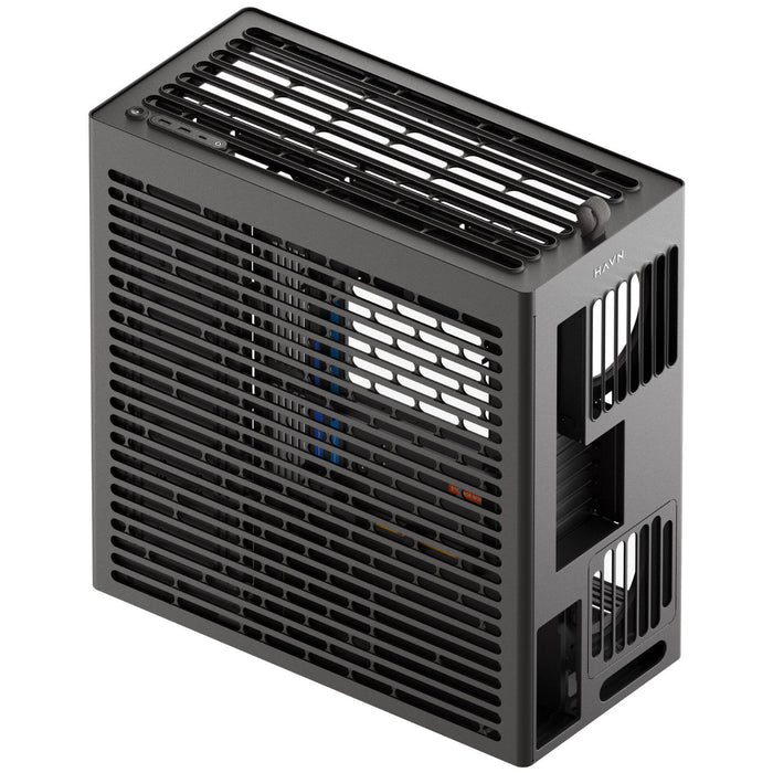 HAVN(HVN-CA-HS420-08) Mid tower PC case, UniSheet glass, Up to 470mm GPU clearance, Supports up to 11 x 140mm fans, ATX, E-ATX, Micro-ATX, Mini-ITX-Cases-Gigante Computers