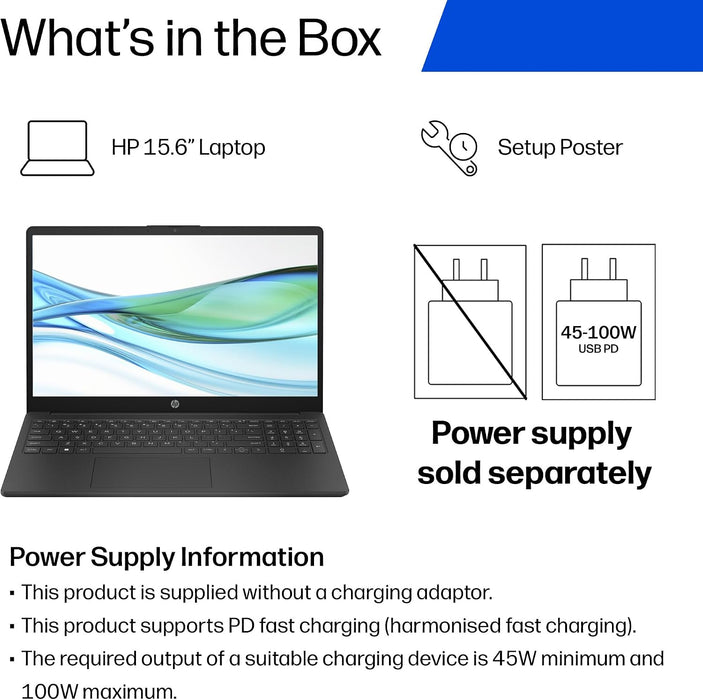 HP 15-fd1010nax Laptop Core 5 120U 16GB 512GB SSD 15.6" Jet Black-Laptops-Gigante Computers