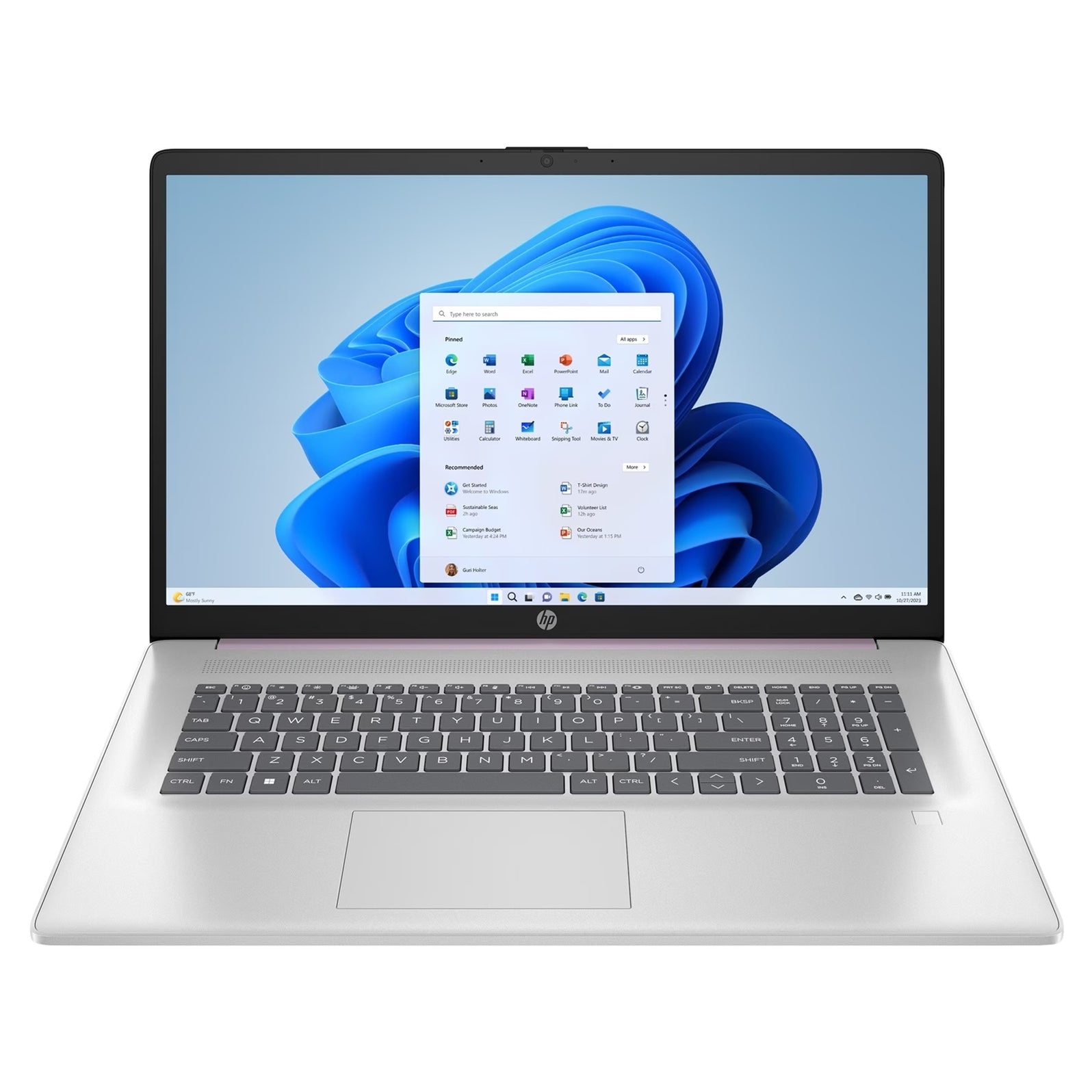 HP 17-cp2008na Laptop, 17.3 Inch Full HD Screen, AMD Ryzen 5-7520U Pro ...