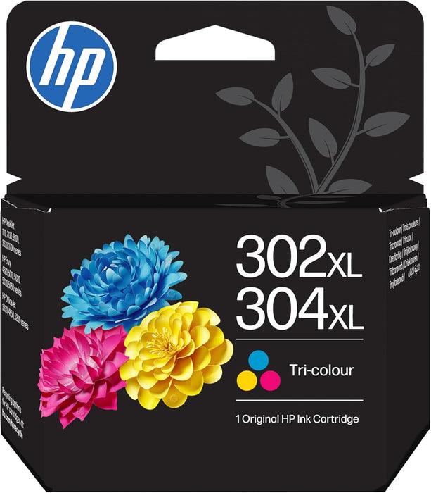 HP 302XL/304XL Tri-colour Ink-Ink Cartridges-Gigante Computers