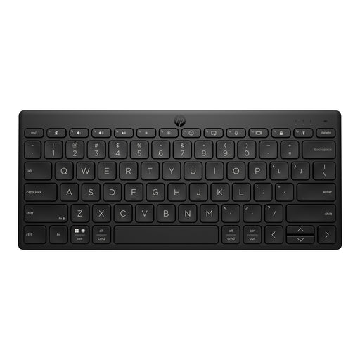 HP 355 Compact Multi-Device Keyboard, Bluetooth Wireless, Pair up to 3 Devices, Up To 2 Year Battery Life, Qwerty UK English Layout, Black-Keyboard-Gigante Computers