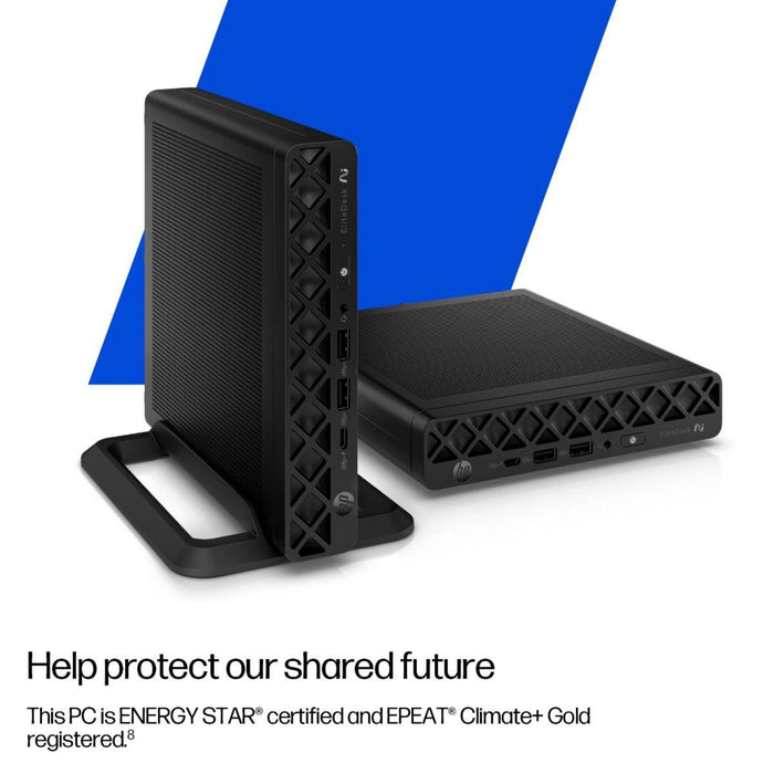 HP EliteDesk 8 G1a Mini Next Gen Copilot+ PC 998X8ET#ABU, AMD Ryzen Al 5 340, 32GB RAM, 1TB SSD, AMD Radeon 840M Graphics, Windows 11 Pro-Pre-built systems-Gigante Computers