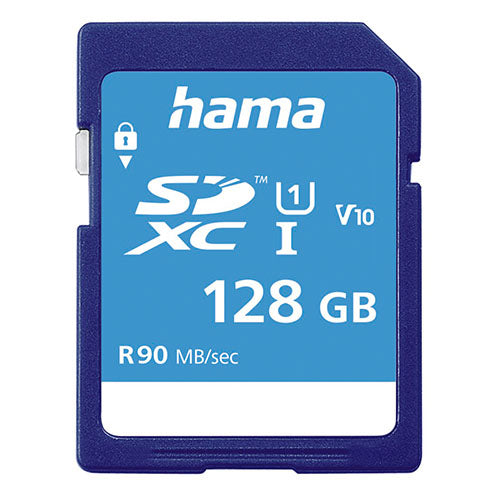 Hama 128GB SDXC Card, UHS-I Class 10, 90MB/s-Memory Cards-Gigante Computers