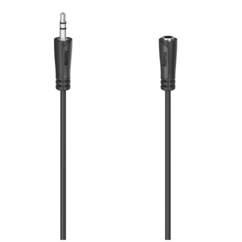 Hama 3.5mm Jack Stereo Cable, Male to Female, 5 Metre-Audio-Gigante Computers
