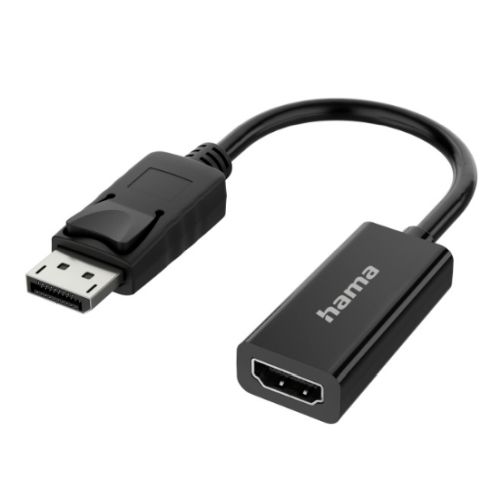 Hama DisplayPort Male to HDMI Female Converter, Ultra-HD 4K, Black-Display/Visual-Gigante Computers