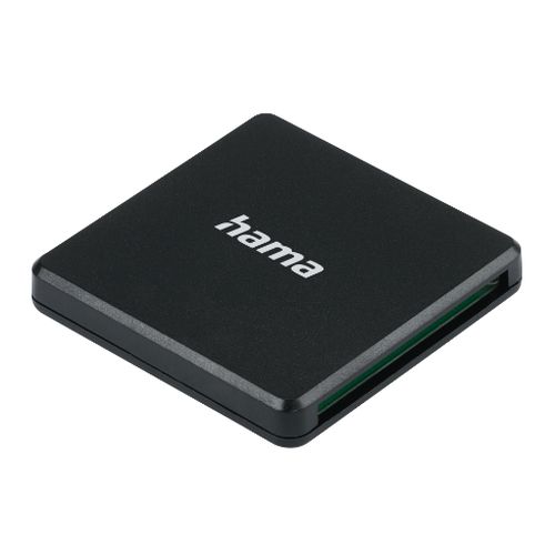 Hama External USB 3.0 Multi-Card Reader, SD/microSD/CF, Black, USB Powered-External Card Readers-Gigante Computers