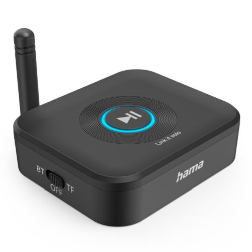 Hama (Link.it solo) Bluetooth Audio Adapter, Retrofit Bluetooth to Old Stereo Systems via 3.5mm Jack, microSD Slot-Bluetooth Adapters-Gigante Computers