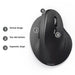 Hama Vertical Ergonomic EMW-500 Wireless Optical Mouse, 6 Buttons, Browser Buttons, 1000-1800 DPI, Black *Right Handed version*-Mice-Gigante Computers