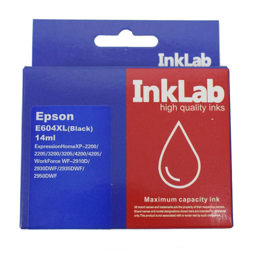 InkLab 604 Epson Compatible Black Replacement Ink-Inks-Gigante Computers