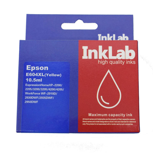 InkLab 604 Epson Compatible Yellow Replacement Ink-Inks-Gigante Computers