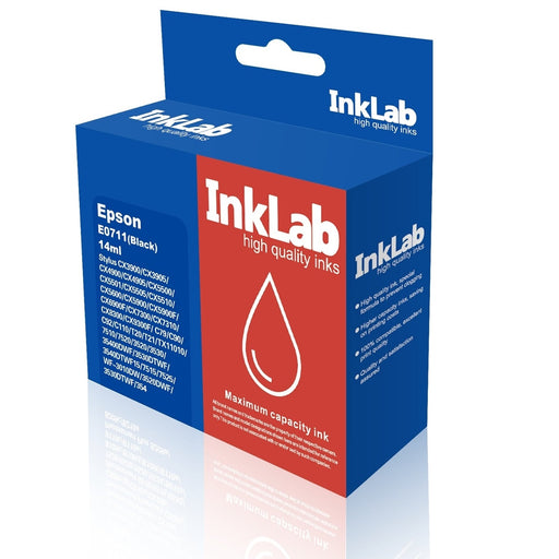 InkLab 711 Epson Compatible Black Replacement Ink-Replacement Inks-Gigante Computers