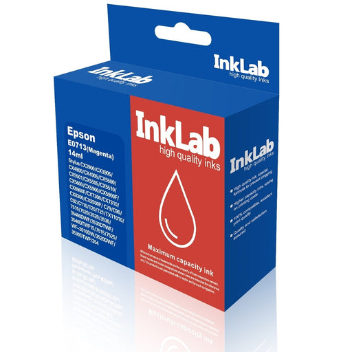 InkLab 713 Epson Compatible Magenta Replacement Ink-Replacement Inks-Gigante Computers