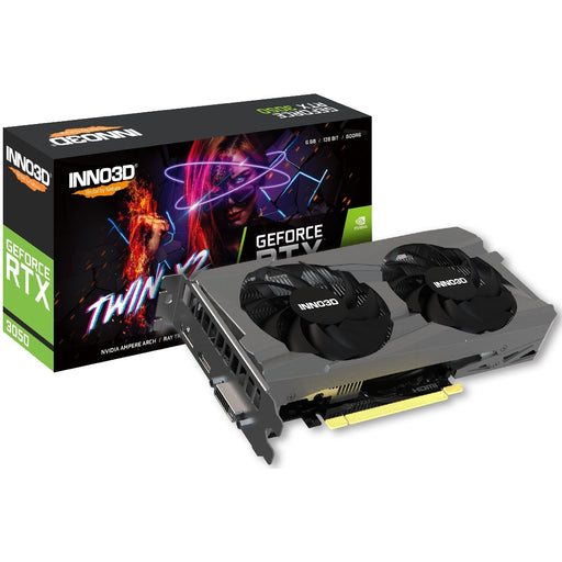 Inno3D Nvidia GeForce RTX 3050 TWIN X2 6GB Dual Fan Graphics Card-Graphics Cards-Gigante Computers