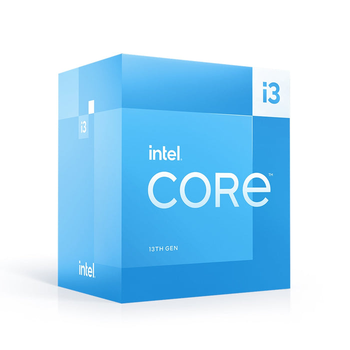 Intel Core i3 13100 4 Core Processor 8 Threads, 3.4GHz up to 4.5GHz Turbo Raptor Lake Socket LGA 1700 12MB Cache, 60W, Maximum Turbo Power 89W, Non Overclockable-Processors-Gigante Computers