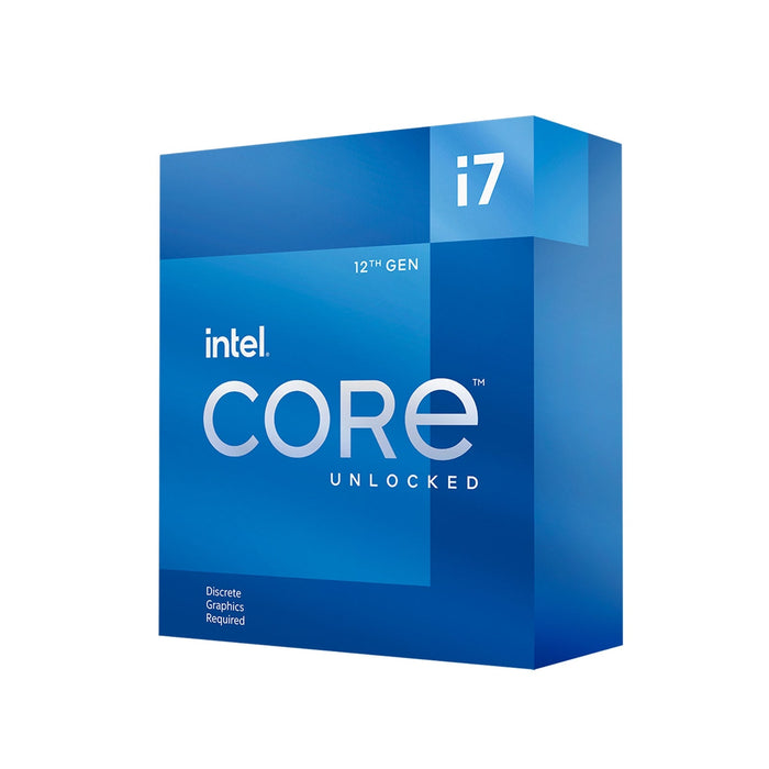 Intel Core i7-12700KF 12 Core Desktop Processor 20 Threads, 3.6GHz up to 5.0GHz Turbo, Alder Lake Socket LGA1700, 25MB Cache, 125W, Maximum Turbo Power 190W Overclockable CPU, No Cooler, No Graphics-Processors-Gigante Computers
