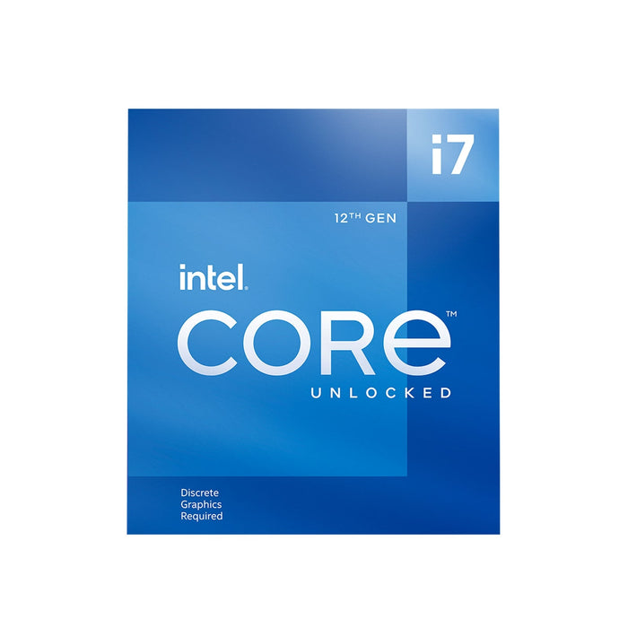 Intel Core i7-12700KF 12 Core Desktop Processor 20 Threads, 3.6GHz up to 5.0GHz Turbo, Alder Lake Socket LGA1700, 25MB Cache, 125W, Maximum Turbo Power 190W Overclockable CPU, No Cooler, No Graphics-Processors-Gigante Computers