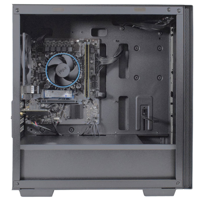 Intel i3 14100 Quad Core 8 Thread 3.50GHz (4.70GHz Boost), 16GB Kingston RAM, 500GB Kingston NVMe M.2, WiFi 6 + BT, Deep Cool Micro Chassis - Pre-Built PC-System Builds-Gigante Computers