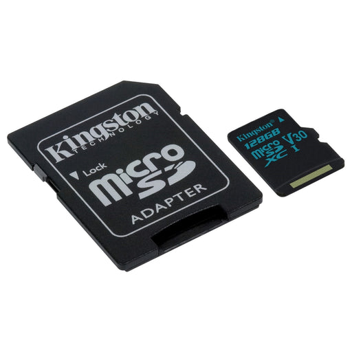 Kingston 128GB Canvas Select Plus Micro SDXC Card with SD Adapter-Memory Cards-Gigante Computers
