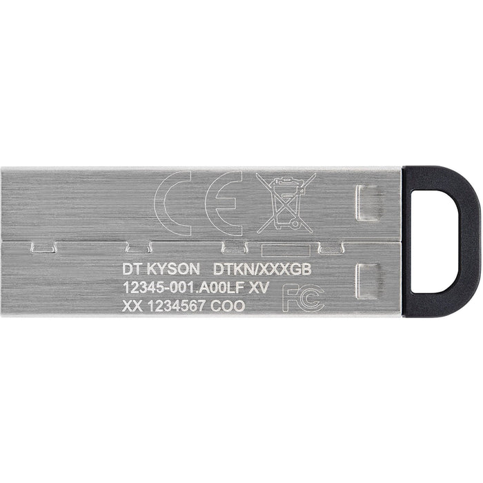 Kingston 128GB USB 3.2 Gen1 Memory Pen, DataTraveler Kyson, Metal Capless Design, R/W 200/60 MB/s-USB Pen Drives-Gigante Computers