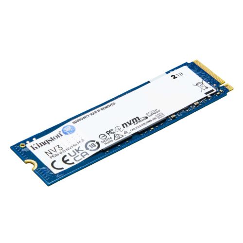 Kingston 2TB NV3 M.2 NVMe Gen4 SSD, M.2 2280, PCIe4, R/W 6000/5000 MB/s-Internal SSD Drives-Gigante Computers