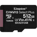 Kingston 512GB Canvas Select Plus Micro SD Card with SD Adapter, UHS-I Class 10 with A1 App Performance-Memory Cards-Gigante Computers