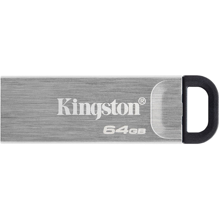 Kingston 64GB USB 3.2 Gen1 Memory Pen, DataTraveler Kyson, Metal Capless Design, R/W 200/60 MB/s-USB Pen Drives-Gigante Computers