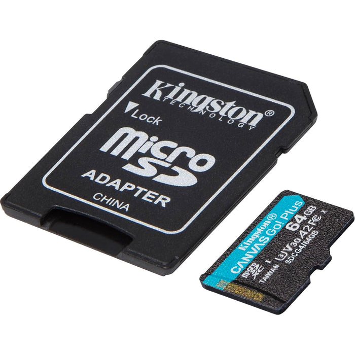 Kingston Canvas Go! Plus SDCG4/256GB 256GB Micro SD Card, UHS-1 (U3)-Memory-Gigante Computers