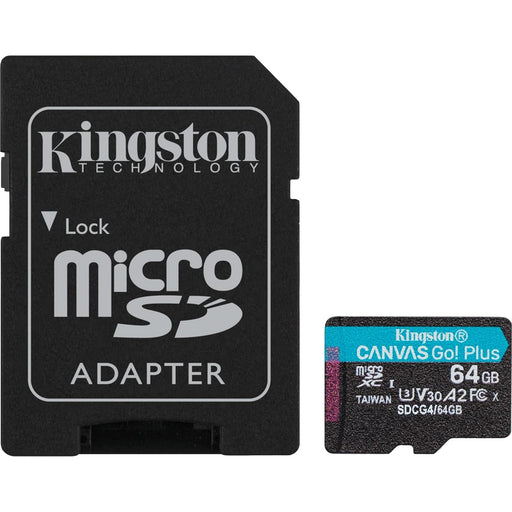 Kingston Canvas Go! Plus SDCG4/256GB 256GB Micro SD Card, UHS-1 (U3)-Memory-Gigante Computers