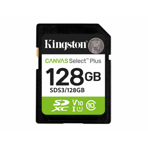 Kingston Canvas Select Plus SDS3/128GB V30 128GB SD Class 10 UHS-I U3 Flash Card-Memory-Gigante Computers